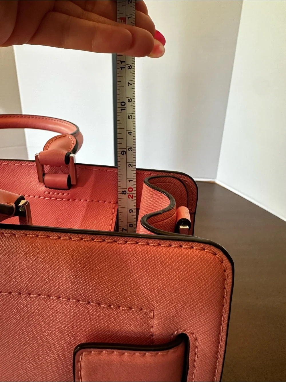 Michael Kors Pink Saffiano Leather East-West Satchel